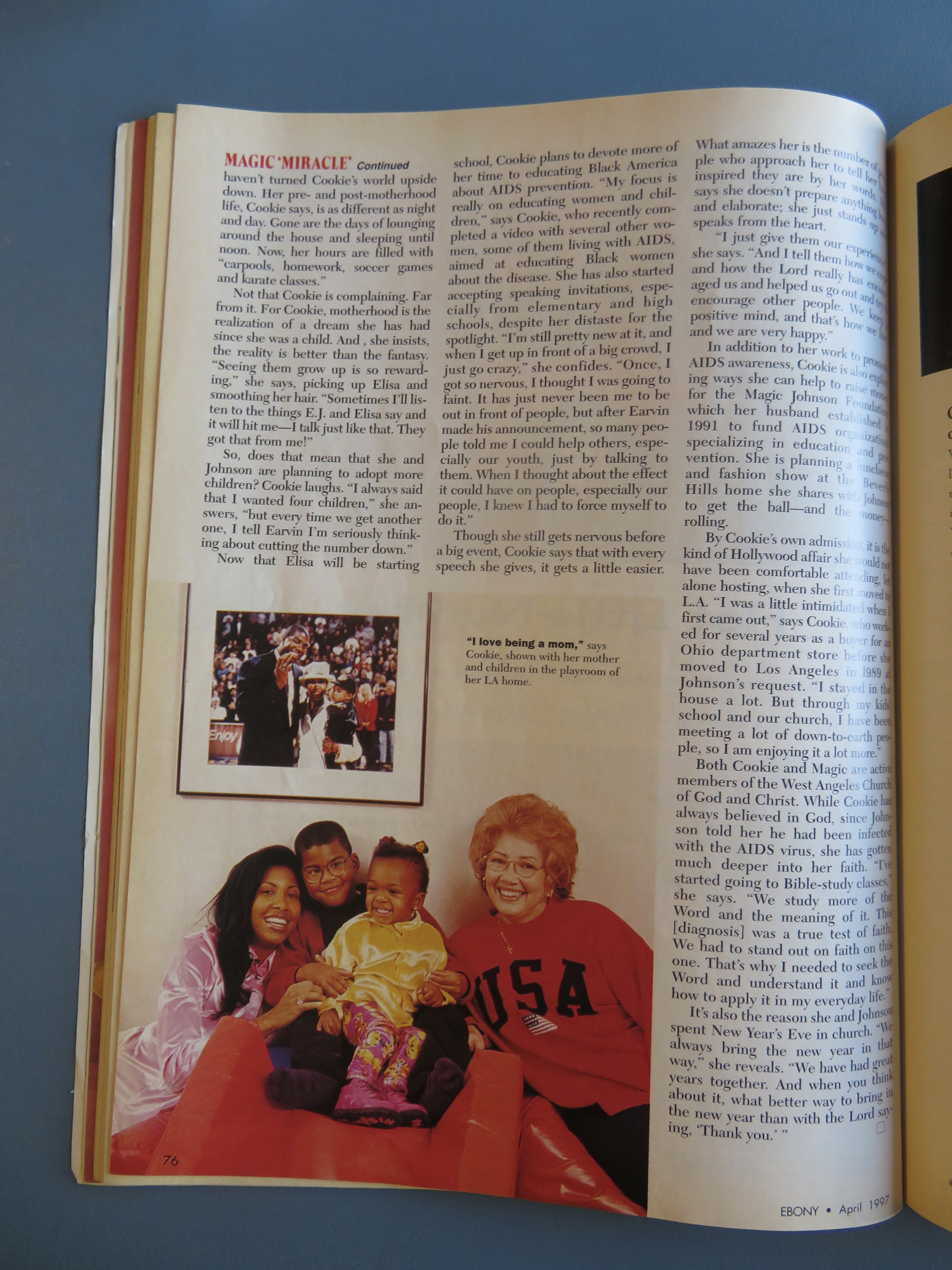 Ebony Magazine - April 1997 - The Magic Miracle