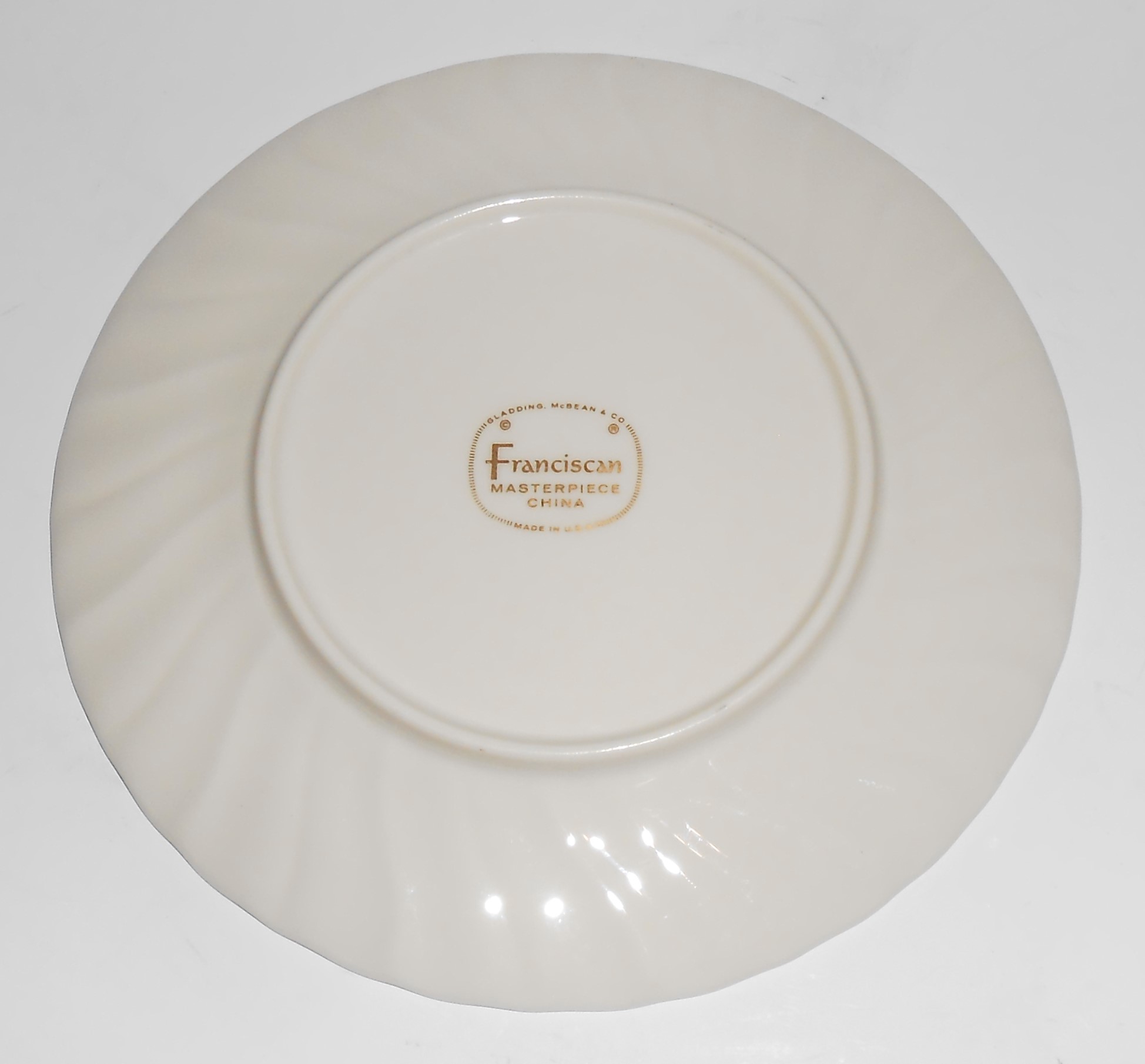Franciscan Pottery Fine China 6" Swirl Plate