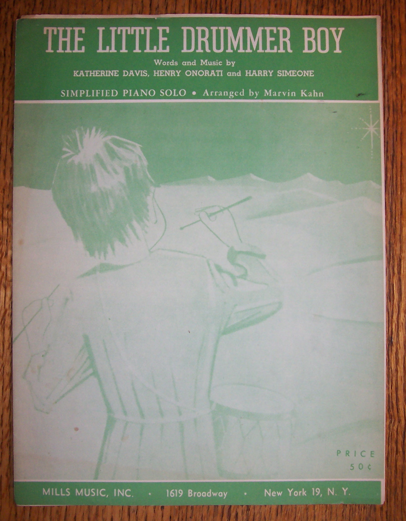 1960 The Little Drummer Boy By Davis, Onorati & Simeone