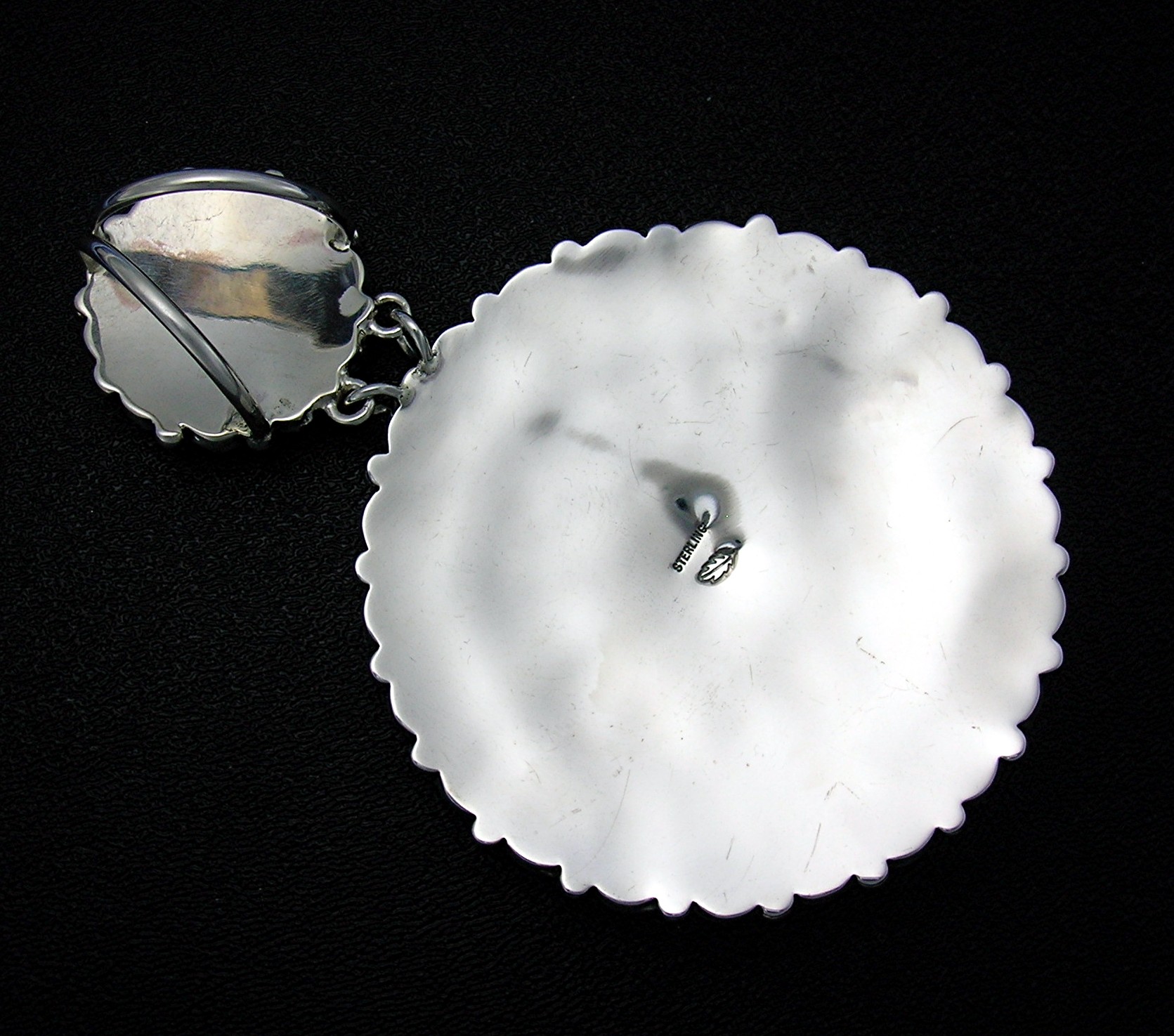 NavajoTurquoise Sterling Silver Double Pendant