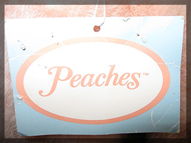 PEACHES - North American Bear CO, 1989, 19 inches tall