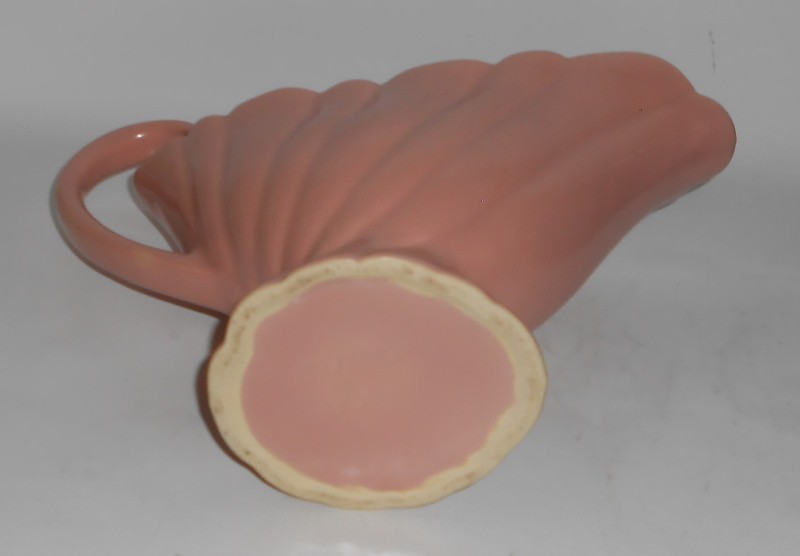 VINTAGE Bauer Pottery Cal-Art Matte Pink Swirl Pitcher
