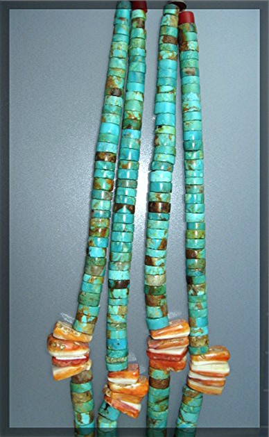 Santo Domingo Turquoise Spiny Oyster Antique Necklace