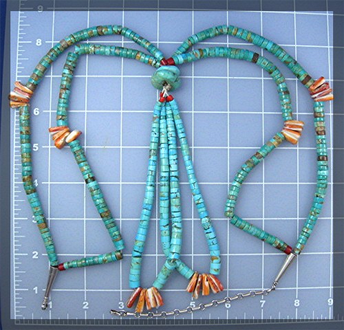 Santo Domingo Turquoise Spiny Oyster Antique Necklace
