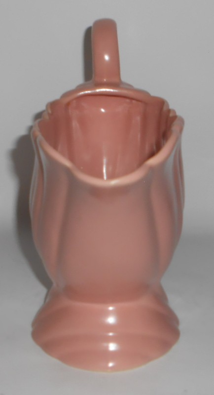 VINTAGE Bauer Pottery Cal-Art Matte Pink Swirl Pitcher