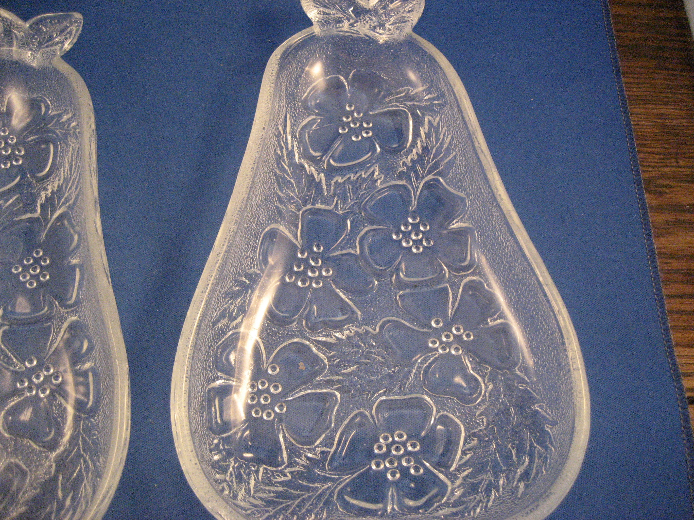 Pear Shaped Glass Relish Dishes