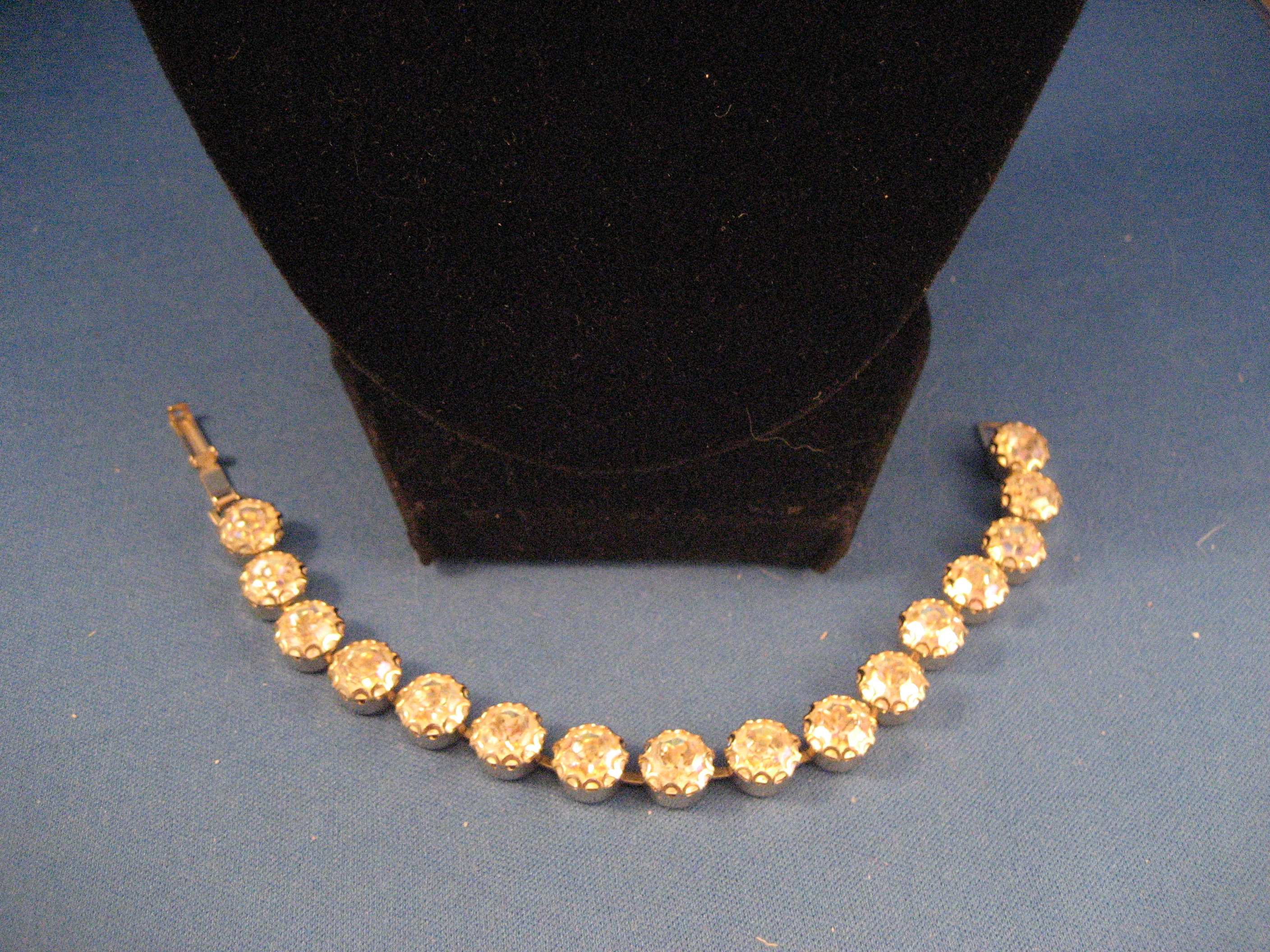 Clear Rhinestone Bracelet