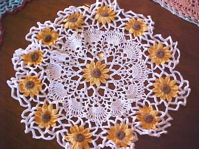 Colorful Crochet Doilies + Runner Scarf