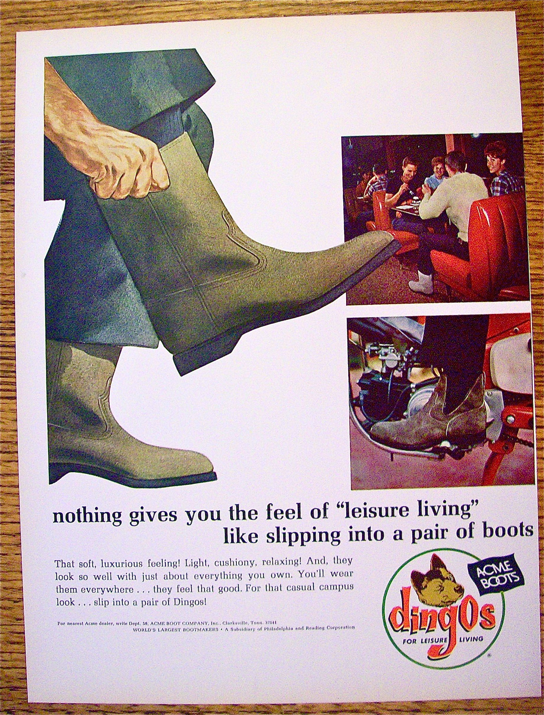 1965 Dingos with Man Putting On Boots
