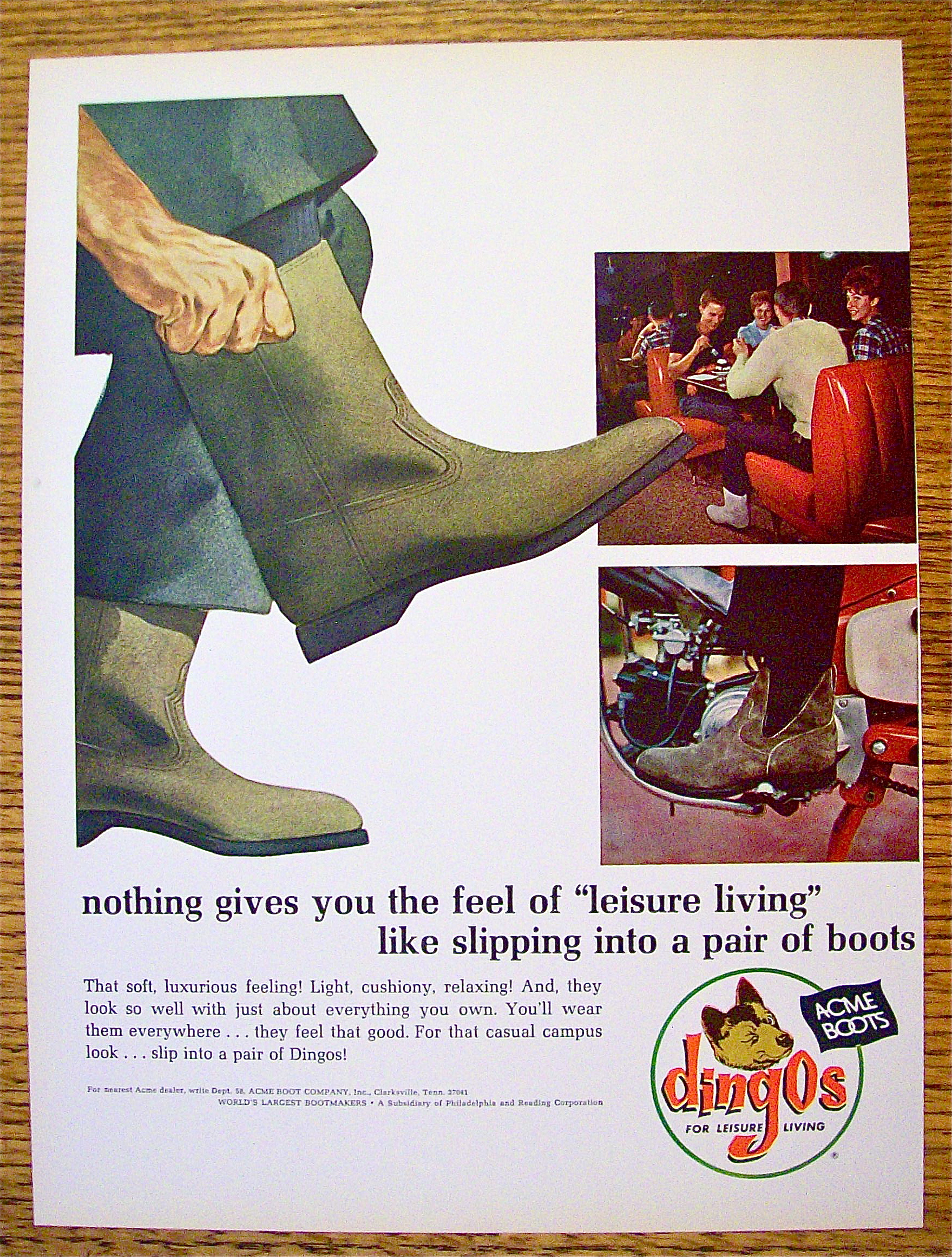 1965 Dingos with Man Putting On Boots