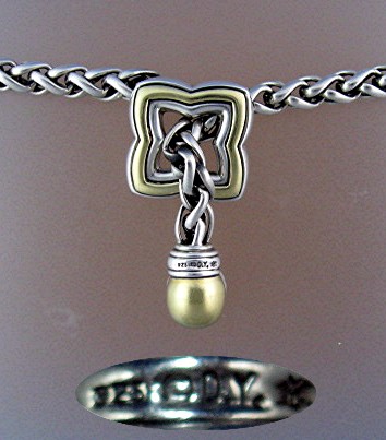DAVID YURMAN 18K Gold Sterling Silver Necklace