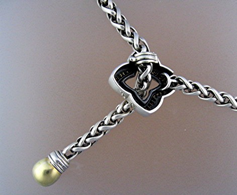 DAVID YURMAN 18K Gold Sterling Silver Necklace