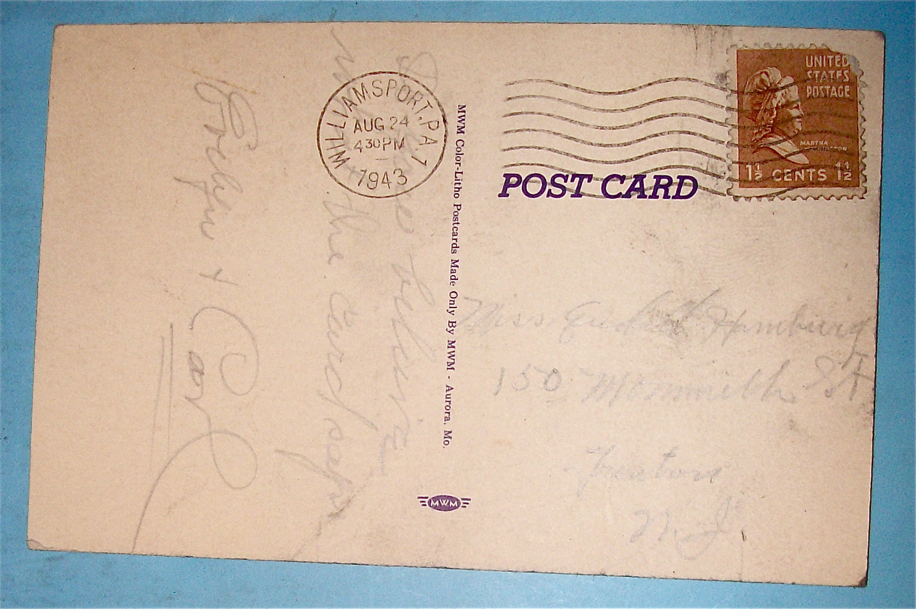 A Soldier & Woman Sitting Under Tree Postcard