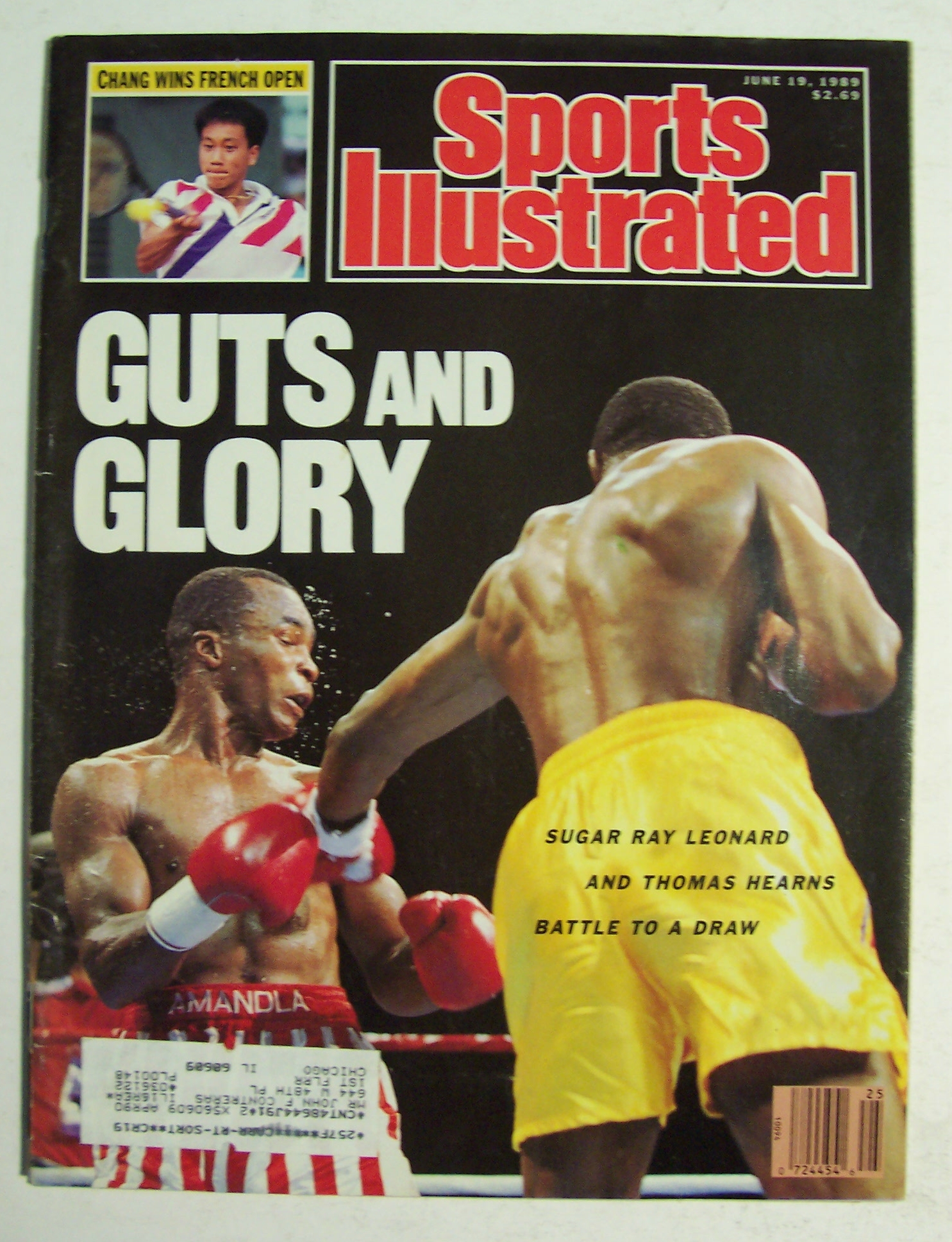 Sports Illustrated Magazine -June 19, 1989- Sugar Ray