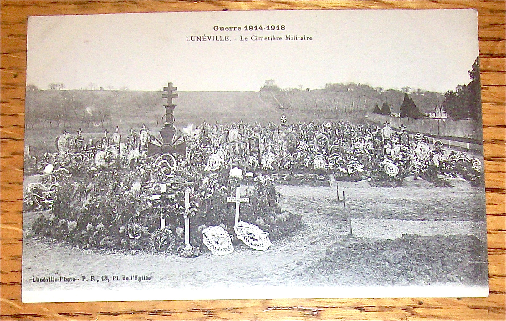 Luneville Military Cemetery Real Photo Postcard