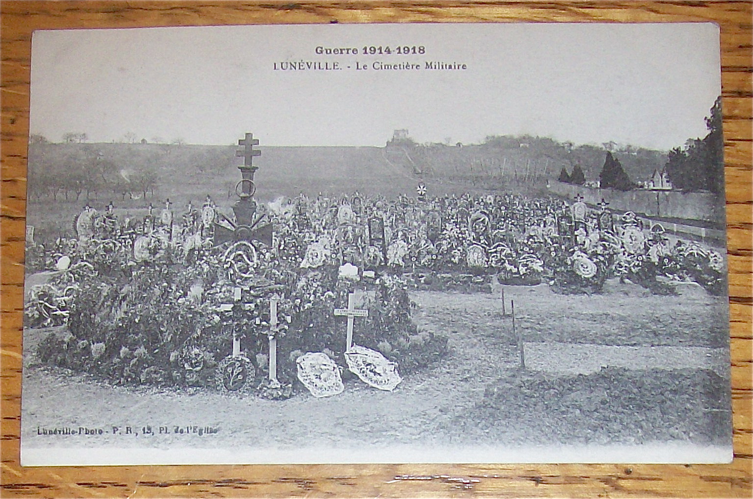 Luneville Military Cemetery Real Photo Postcard