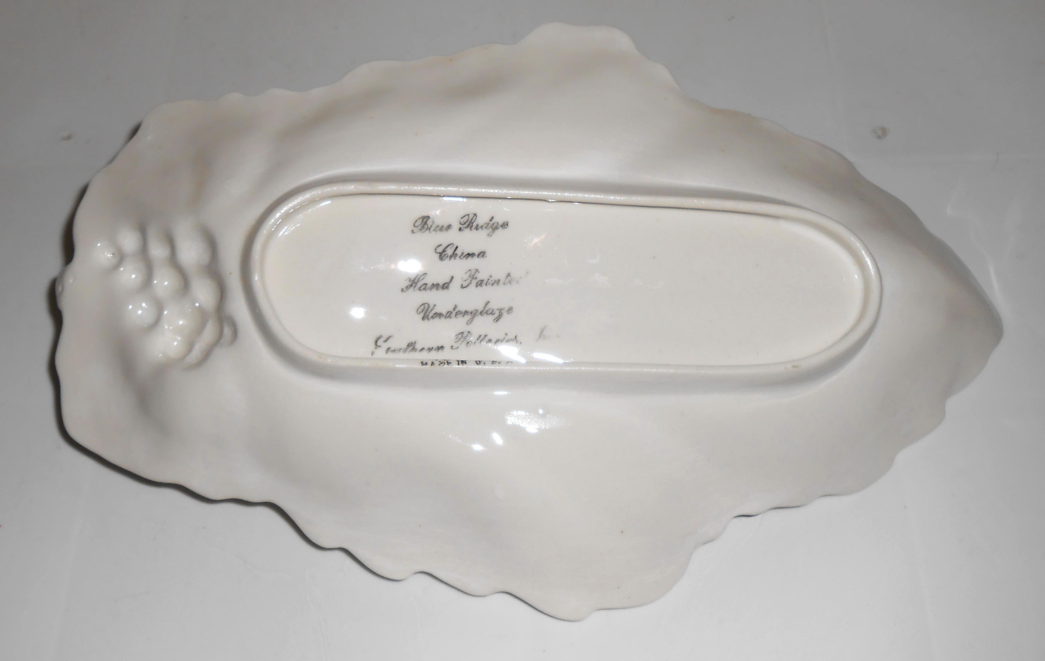 Blue Ridge Pottery China Summertime Leaf Celery Dish!
