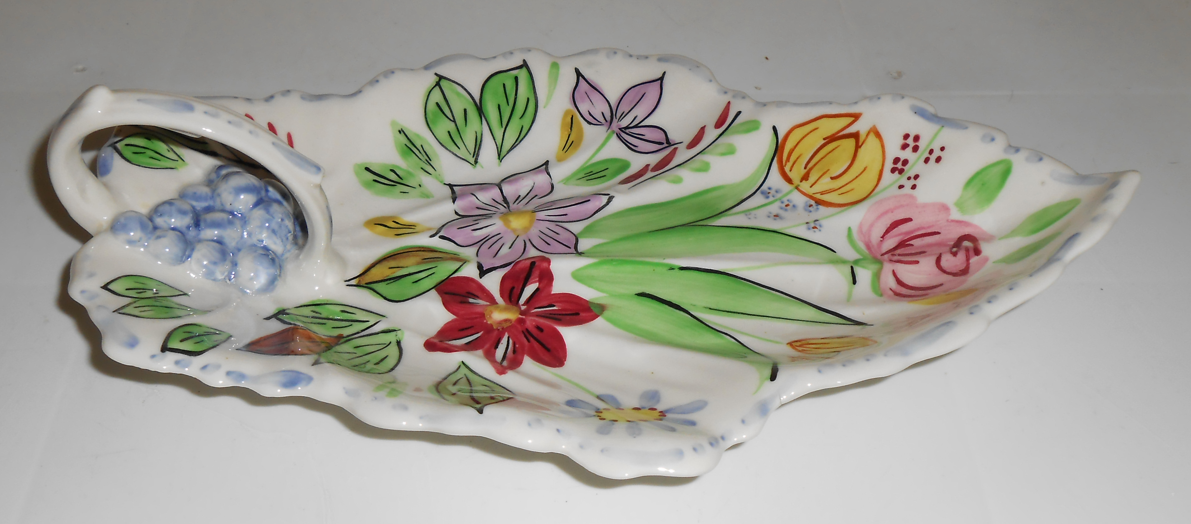 Blue Ridge Pottery China Summertime Leaf Celery Dish!