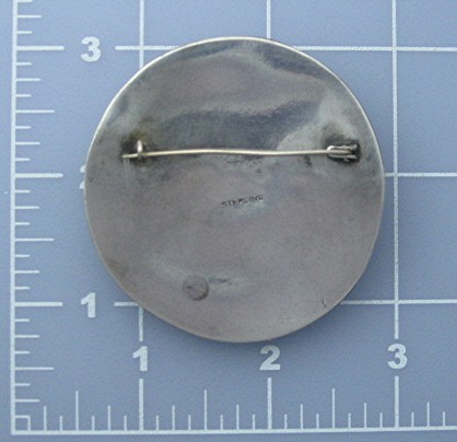 Sterling Silver Antique Flower Brooch