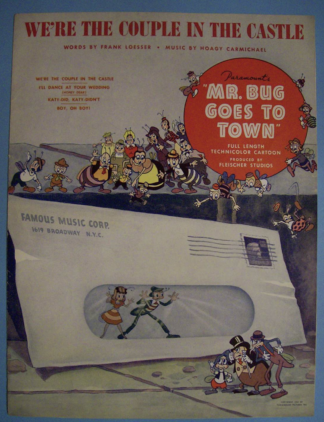 Sheet Music For 1941 We're The Couple In The Castle