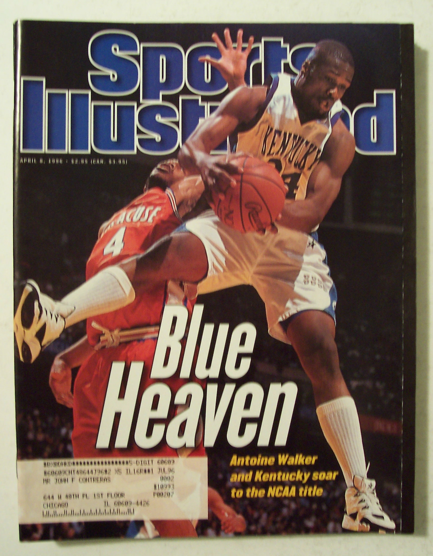 Sports Illustrated-April 8, 1996-Antoine Walker