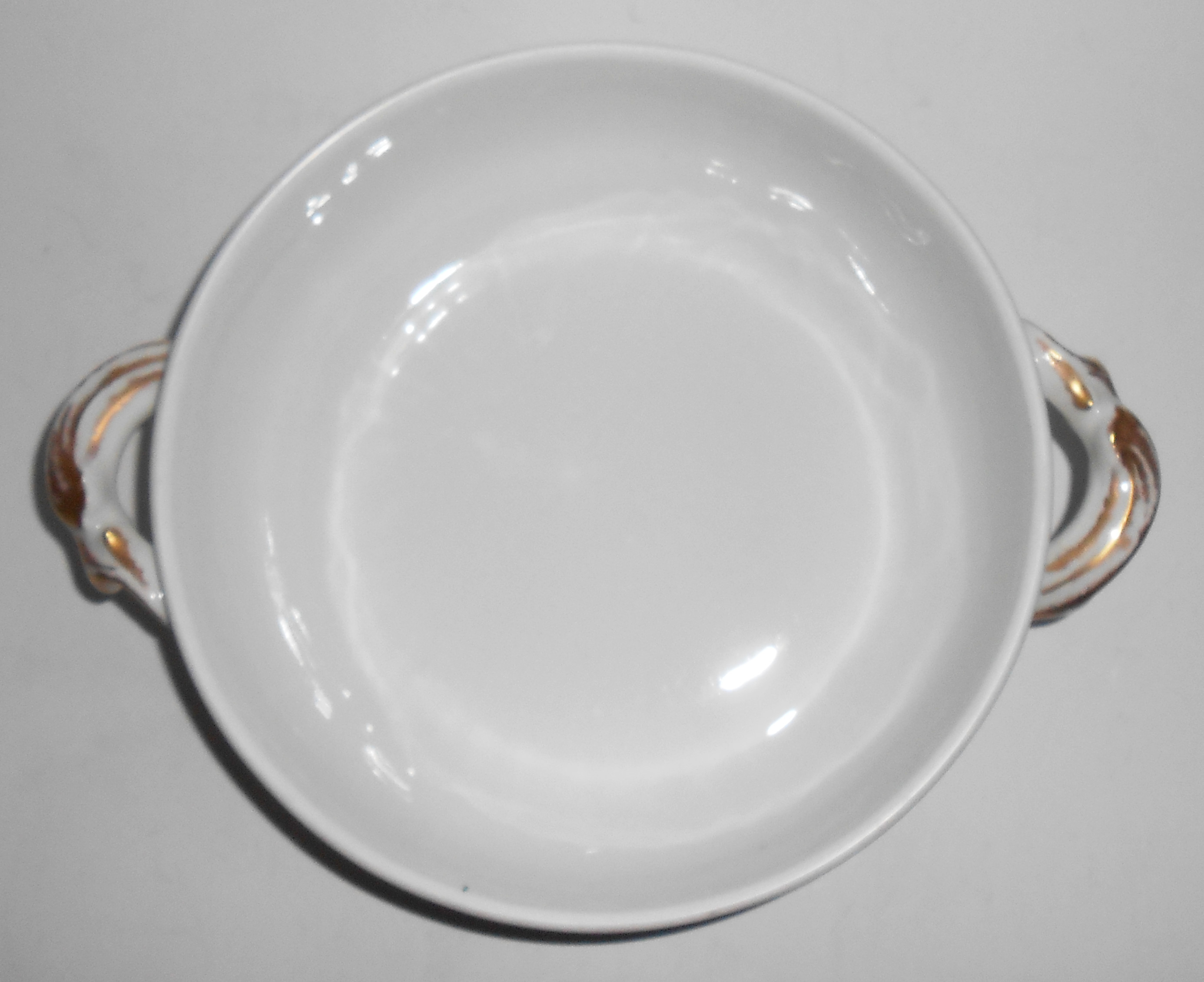 Chas Field Haviland Limoges Grey Daisy Casserole W/Lid