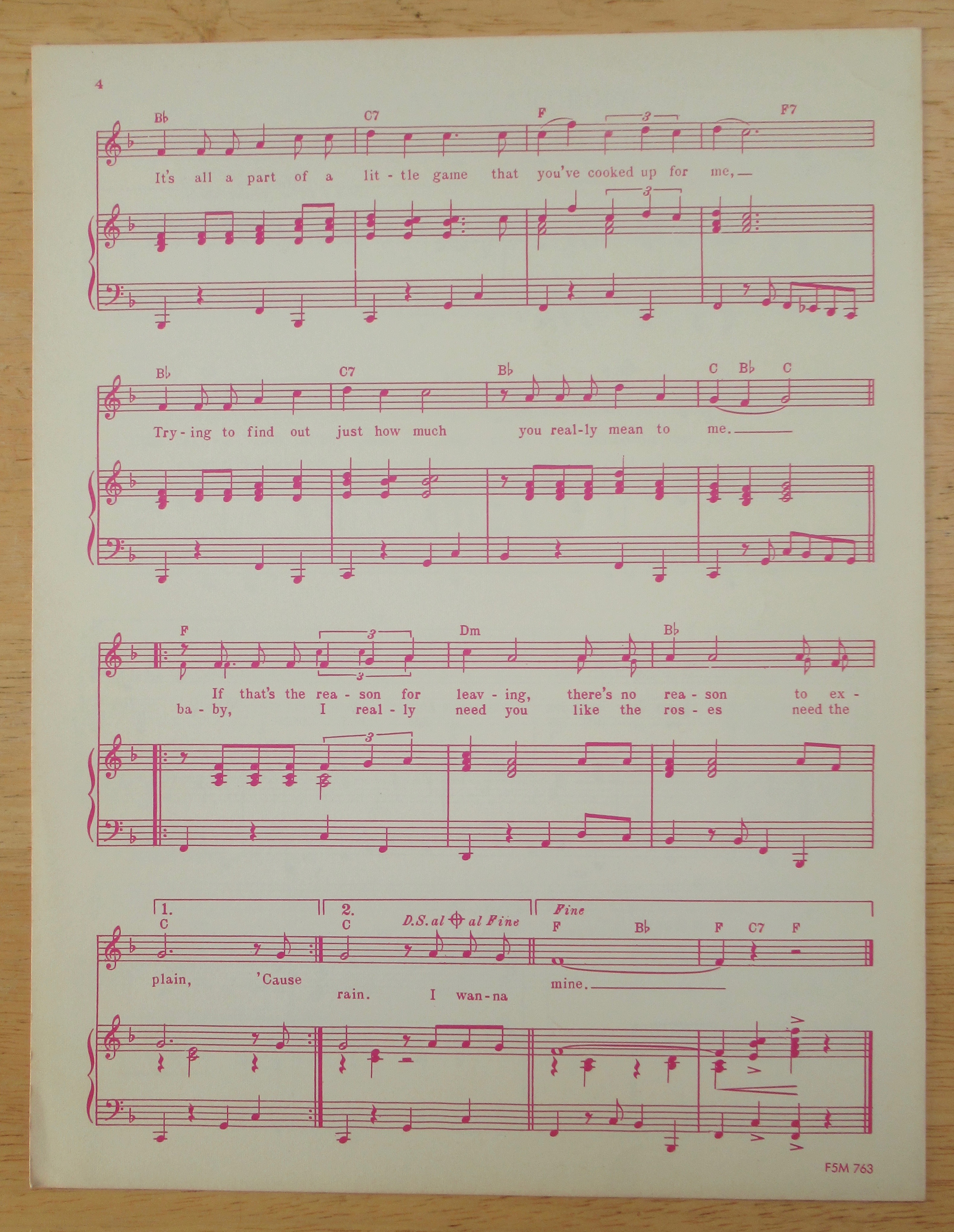 1963 How Many Teardrops Sheet Music (Lou Christie)