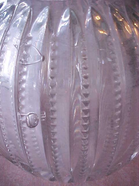 Pressed Glass Water Bottle & Vase