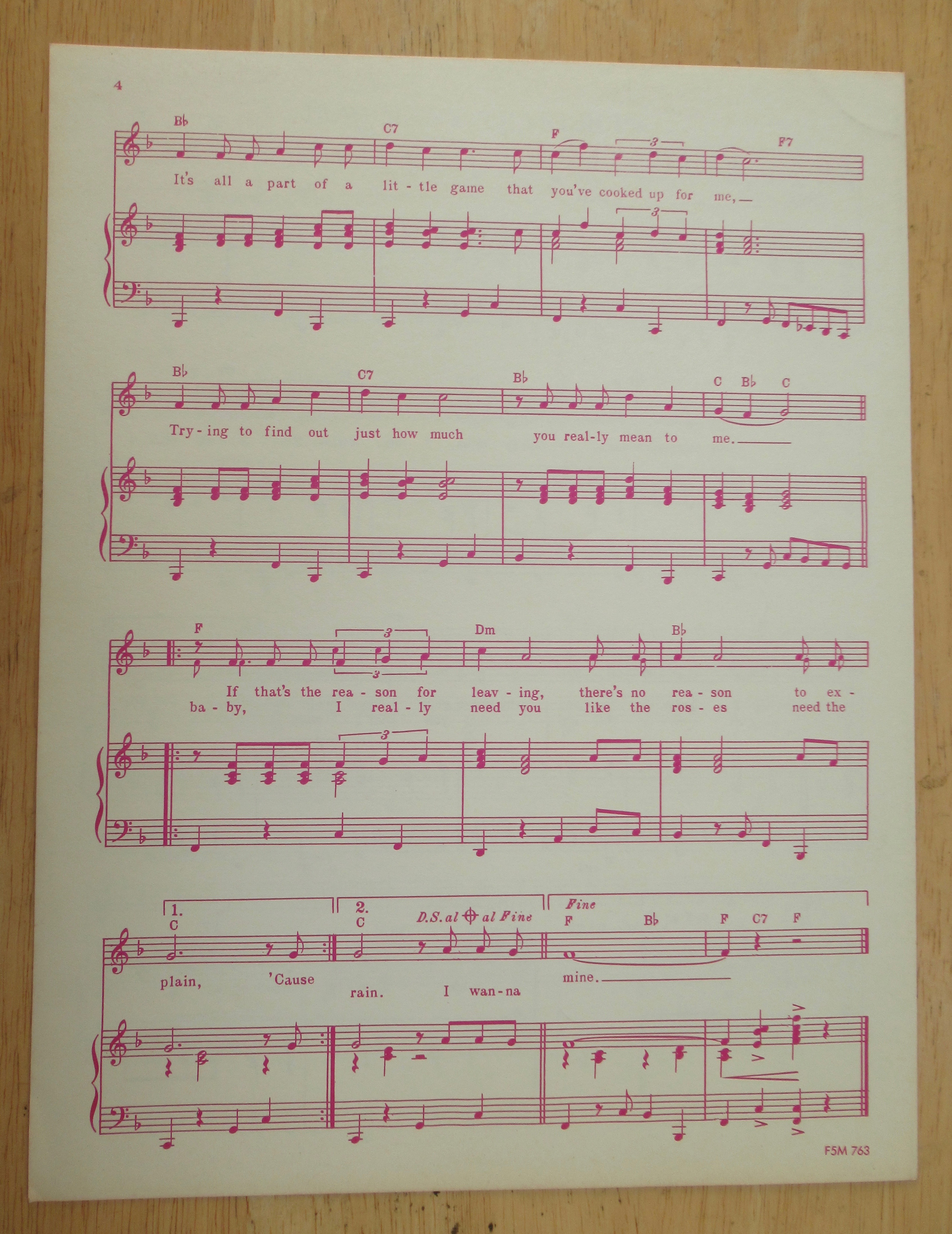 1963 How Many Teardrops Sheet Music (Lou Christie)
