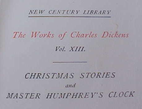 Dickens Christmas Stories Leather 1900's