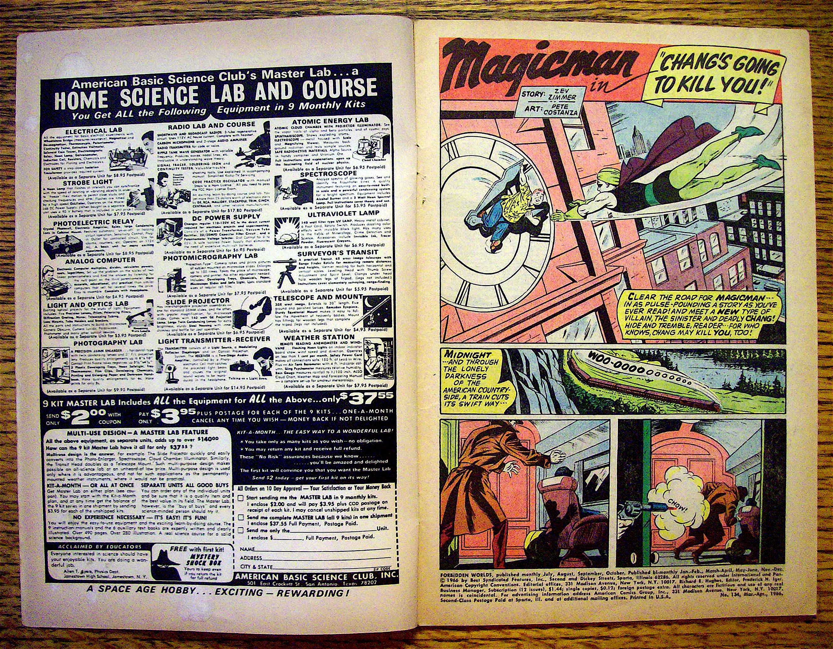 Forbidden Worlds Comic #134 March-April 1966