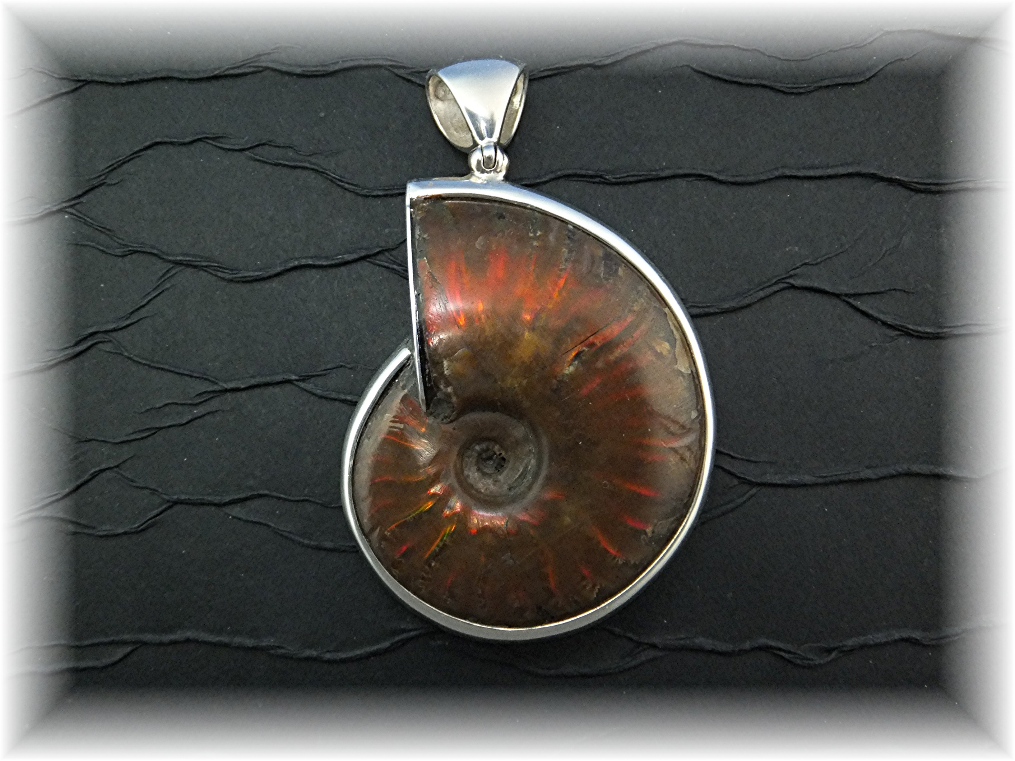 Pendant Sterling Silver Ammonite By Starborn Large
