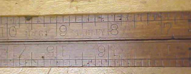 Stanley No. 61 Carpenters Rule 2 Foot 4 Fold
