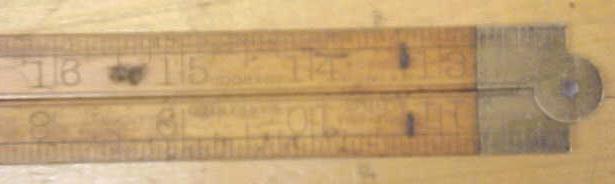 Stanley No. 61 Carpenters Rule 2 Foot 4 Fold