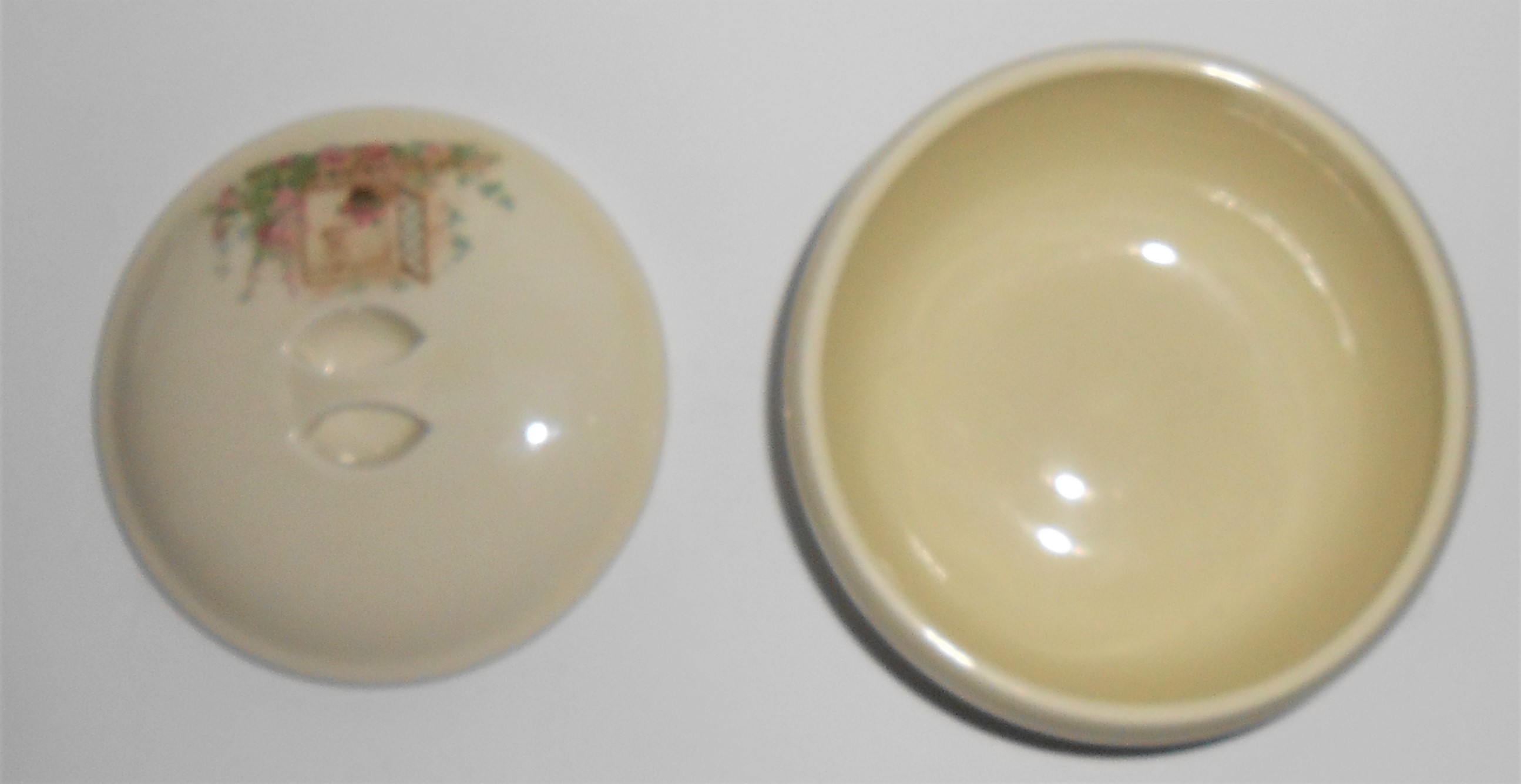 Coors Pottery Porcelain Open Window Small Casserole w/L