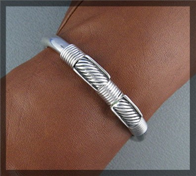 Sterling Silver Cuff Bracelet Taxco Mexico