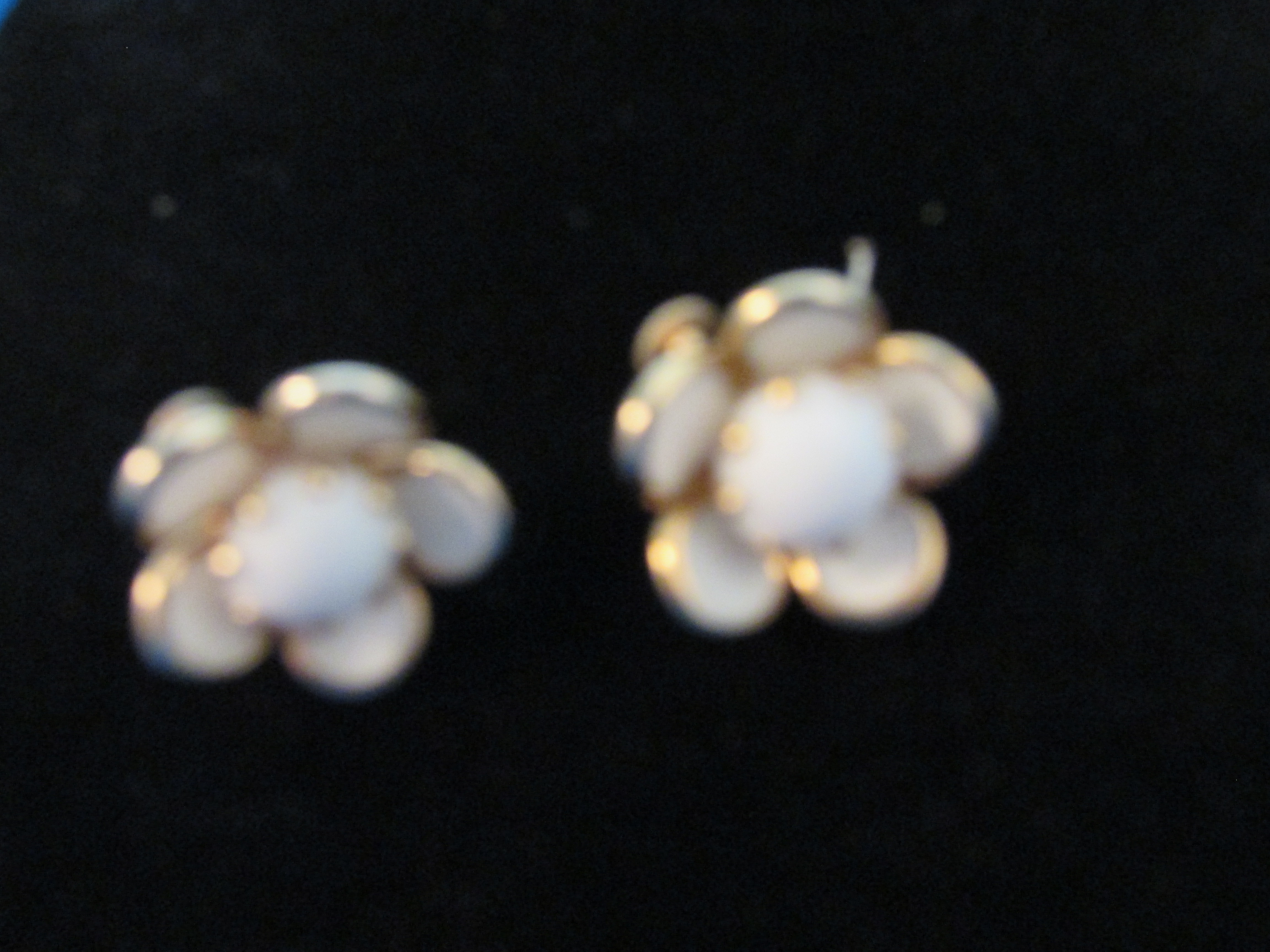Plastice Screw On Earrings