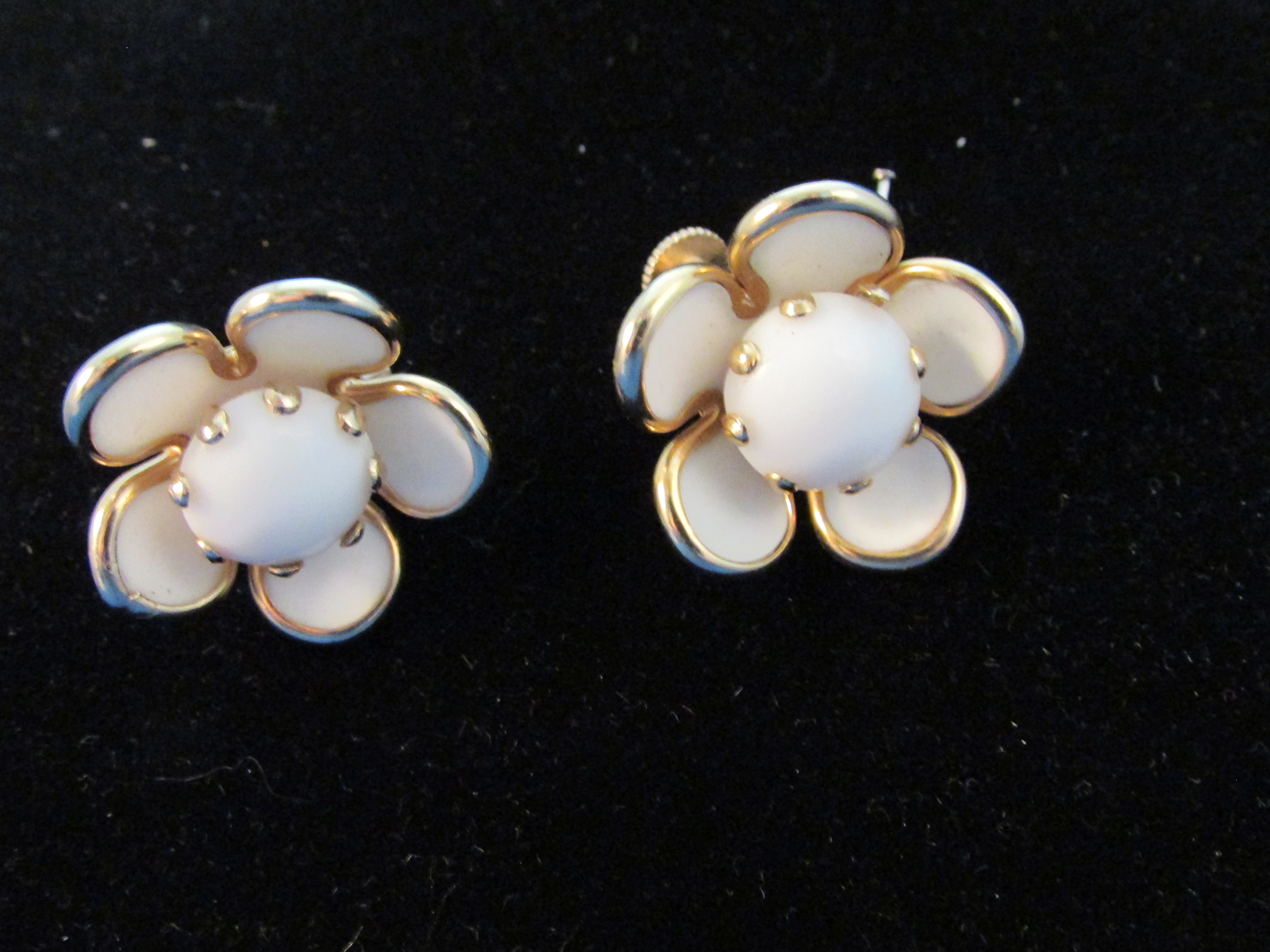 Plastice Screw On Earrings