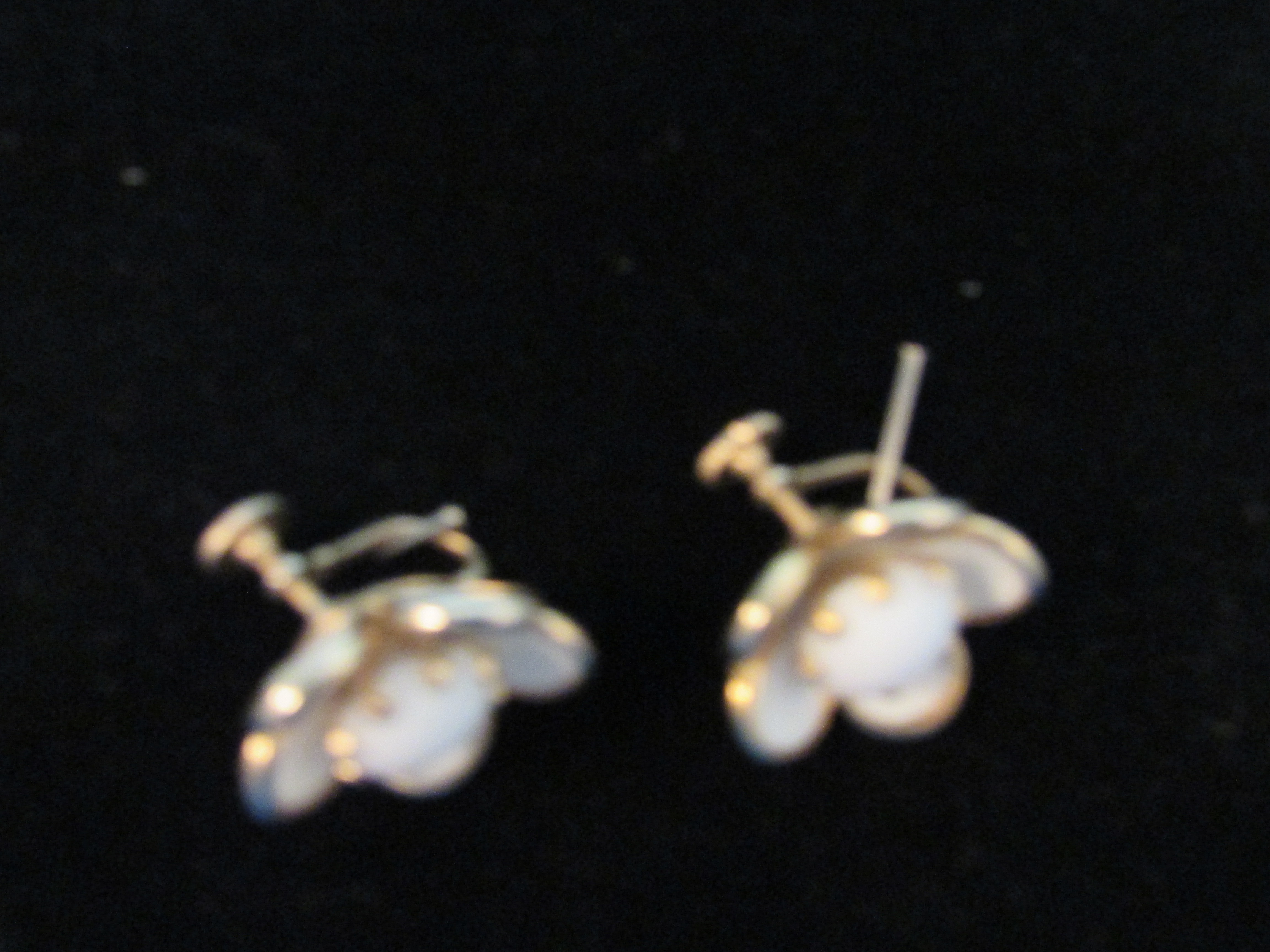 Plastice Screw On Earrings