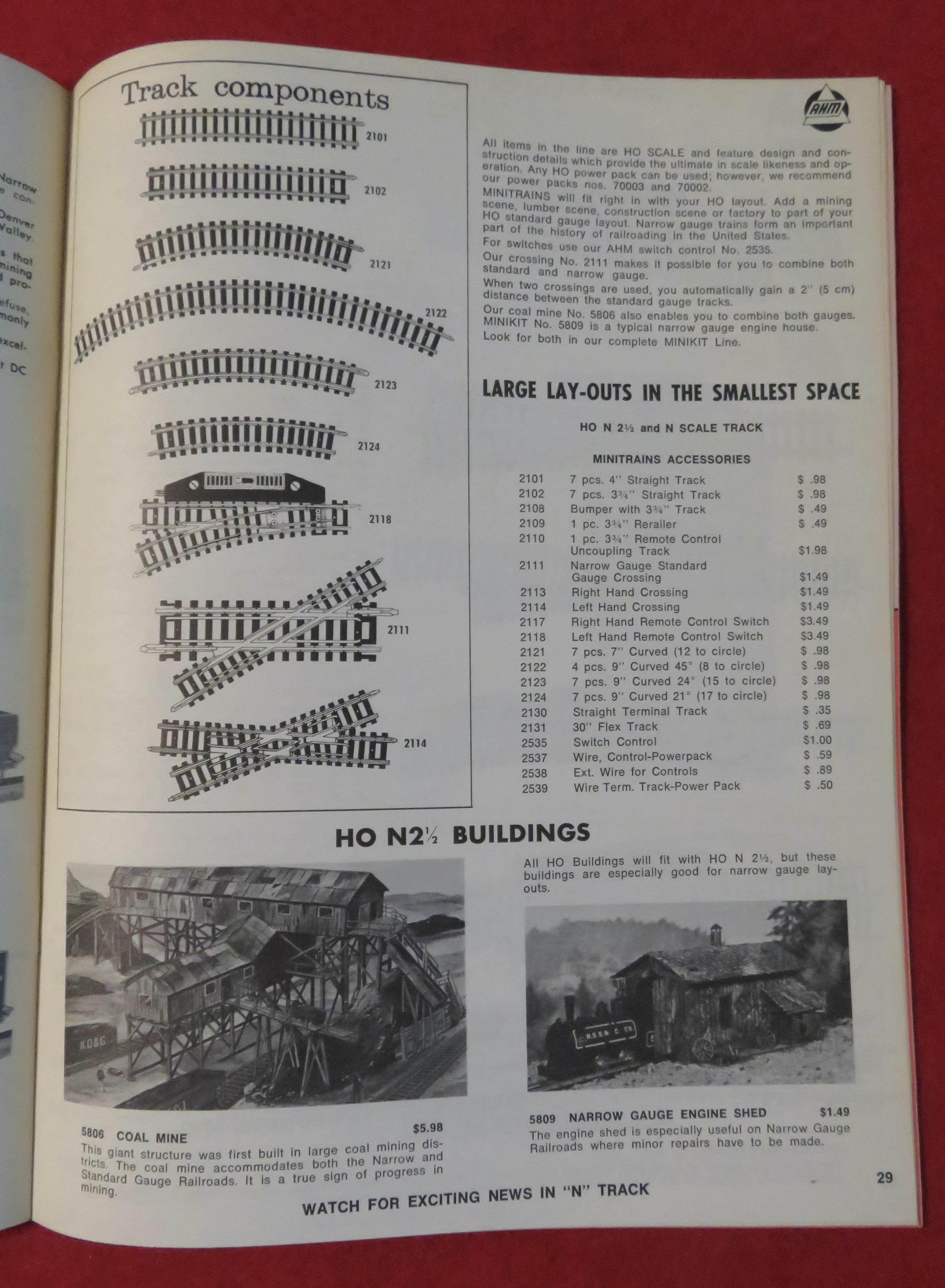 AHM Model Railroad Catalog Supplement 1970's