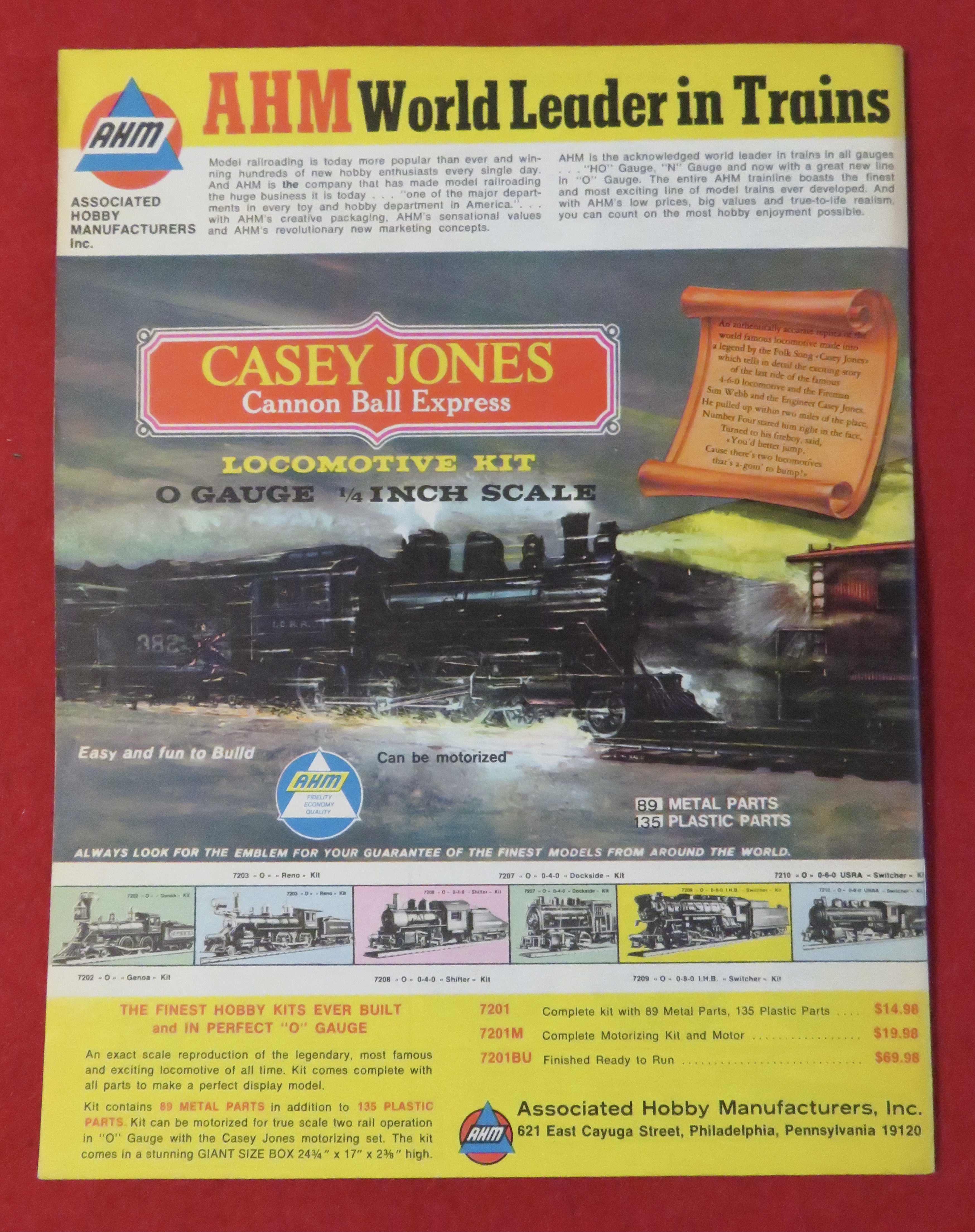 AHM Model Railroad Catalog Supplement 1970's