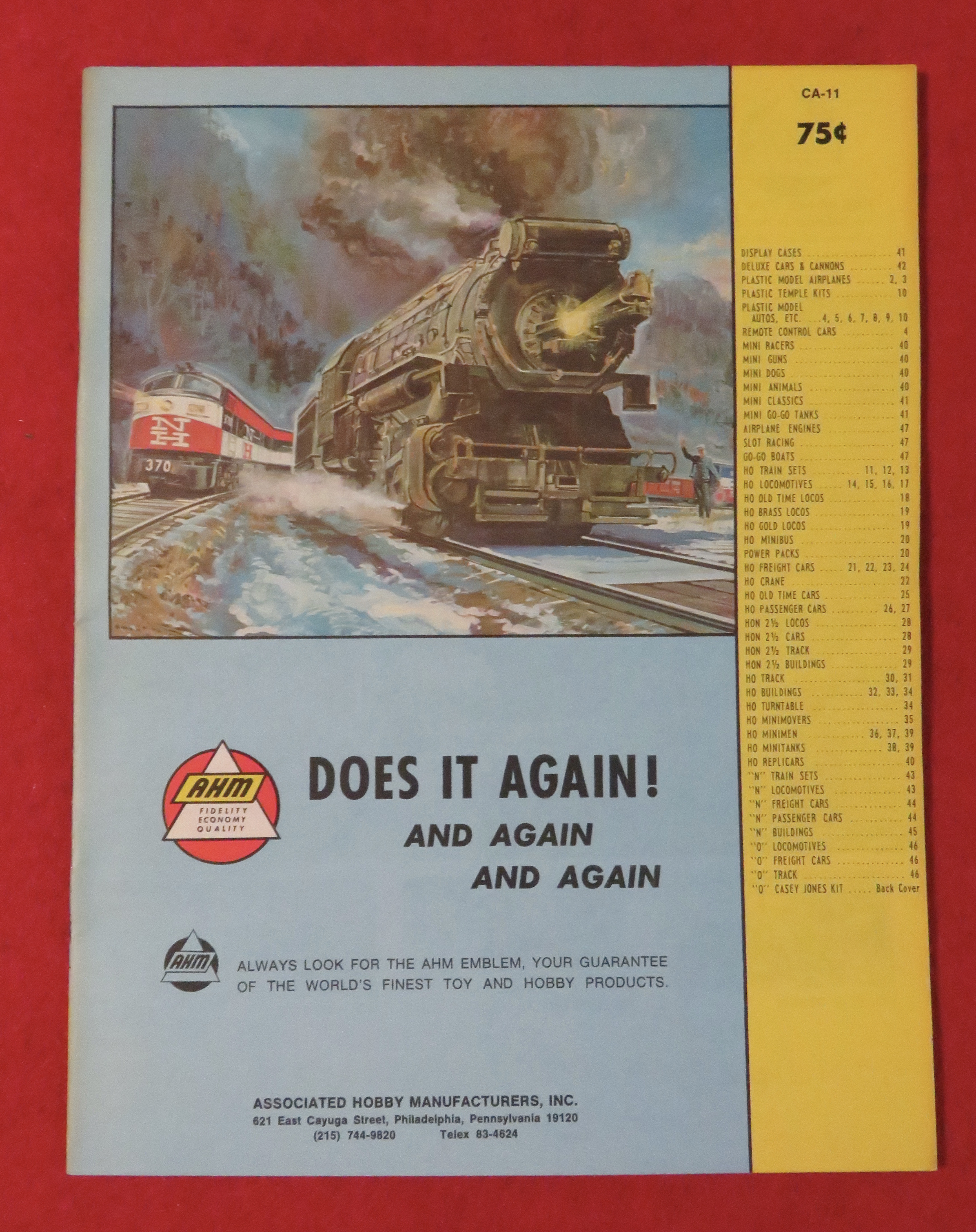 AHM Model Railroad Catalog Supplement 1970's