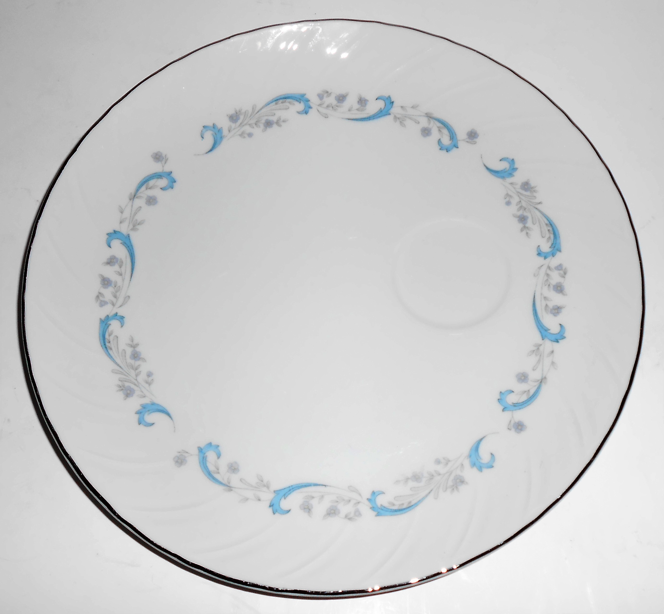 Camelot Fine China Porcelain Gracious Platinum Snack Pl