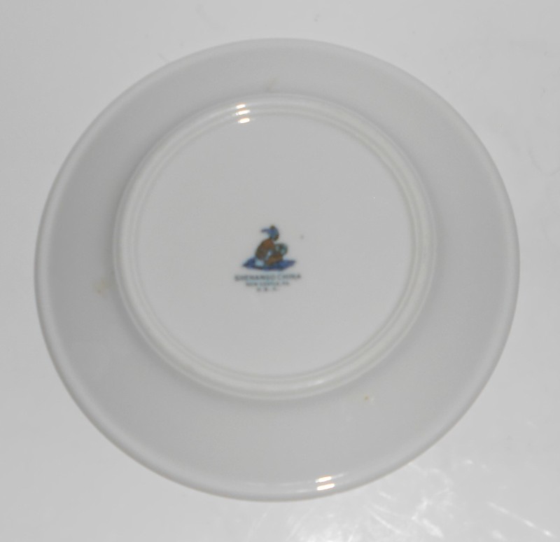 VINTAGE Shenango China Restaurant Ware Nursery Rhyme Peter Peter Pumpkin Plate