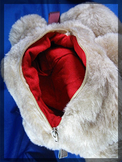 Bearly There bear by Linda Spiegel - PJ bag bear