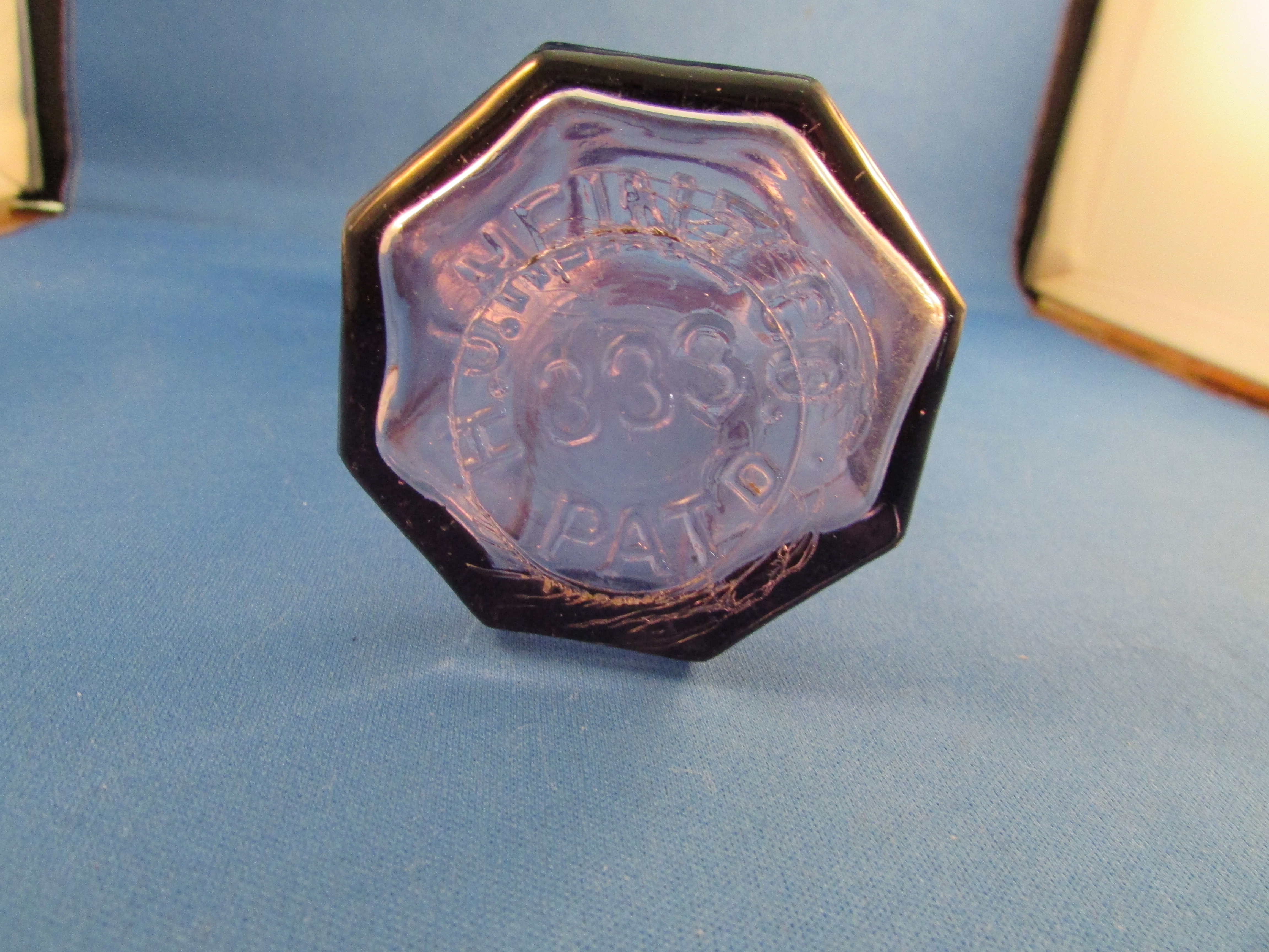 Purple Glass Ketchup Bottle