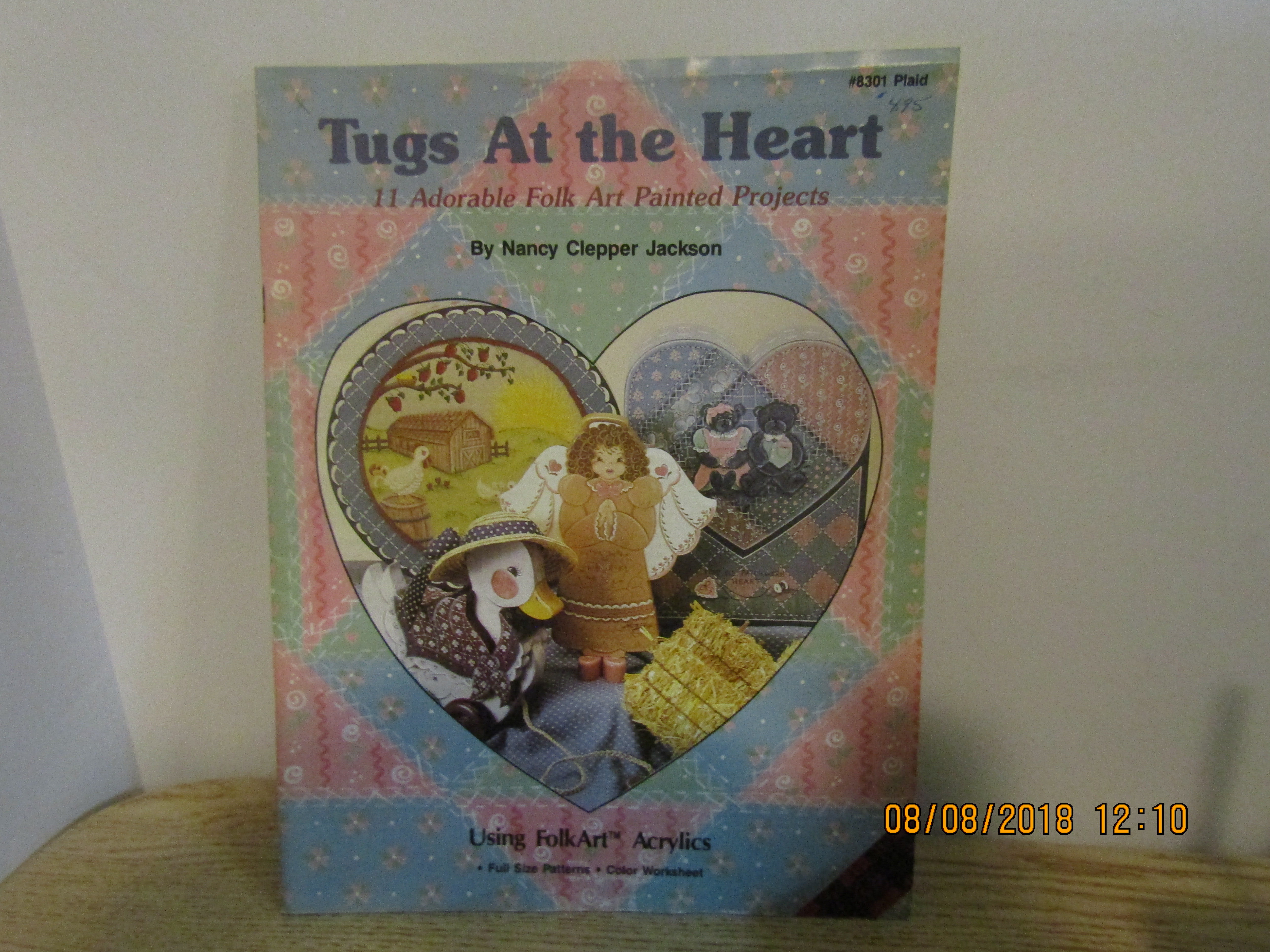 Plaid Craft Book Tugs At The Heart Folk Art #8301