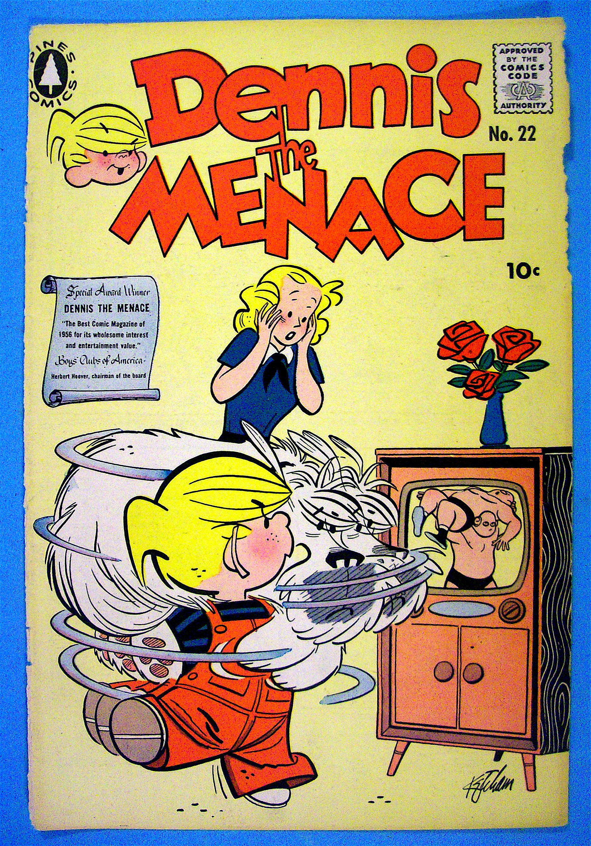 Dennis the Menace Comic Cover #22 May 1957