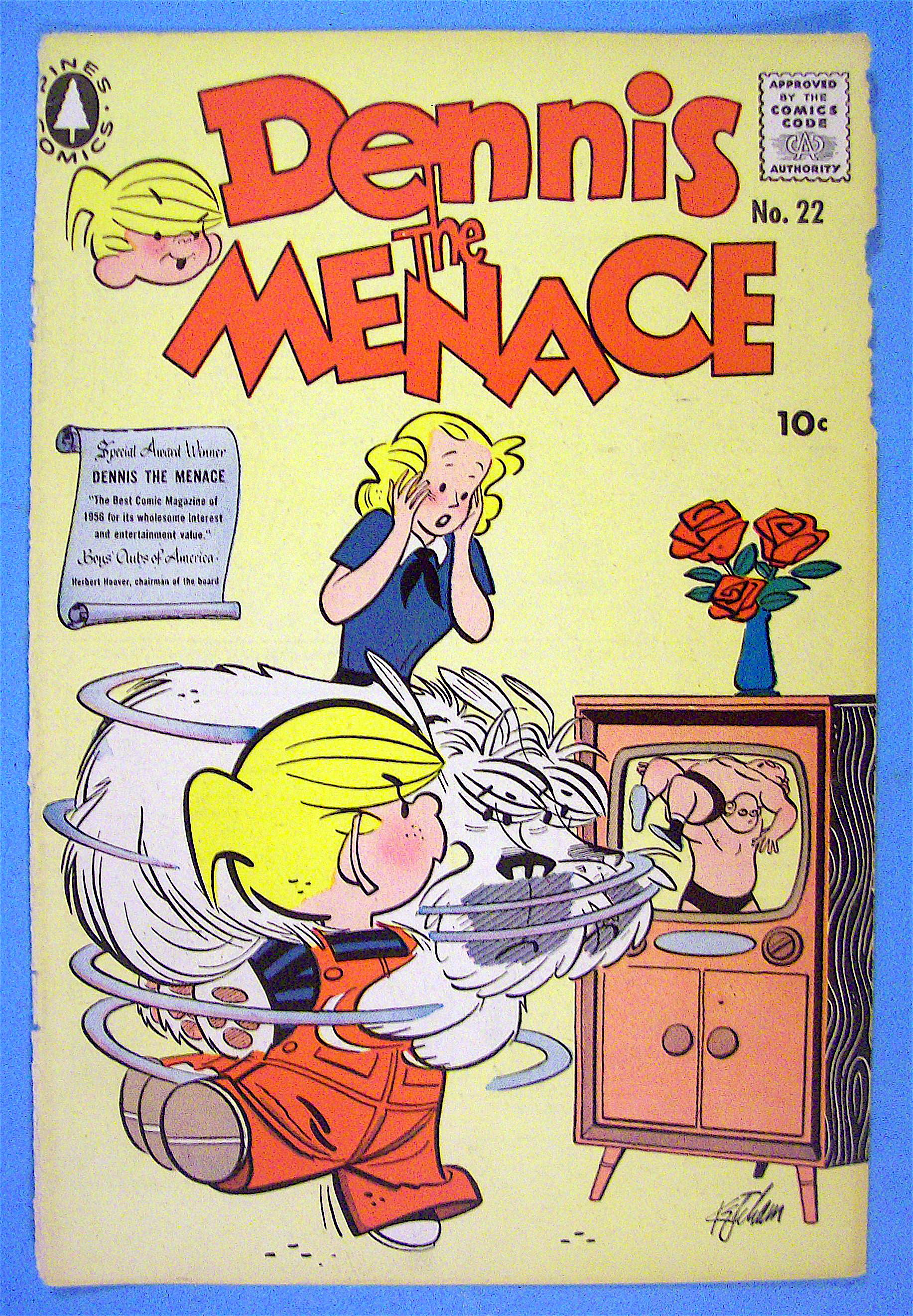 Dennis the Menace Comic Cover #22 May 1957
