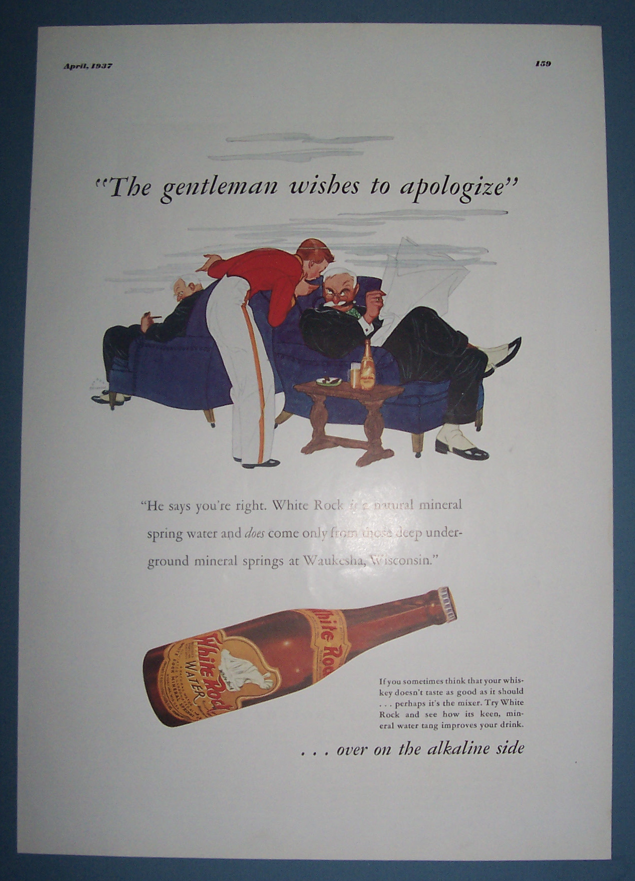 Vintage Ad: 1937 White Rock Water